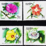 THAILAND 1993 FLOWERS 4V SET MINT NH STAMPS #D39