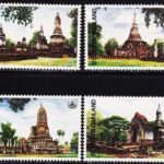 THAILAND 1993 Buddhist Sites in Sukhothai Province 4V SET MINT NH STAMPS #D39