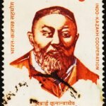INDIA KAZAKH COOPERATION USED STAMPS