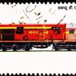 INDIA LOCOMOTIVE RAILWAY TOPIC USED STAMPS