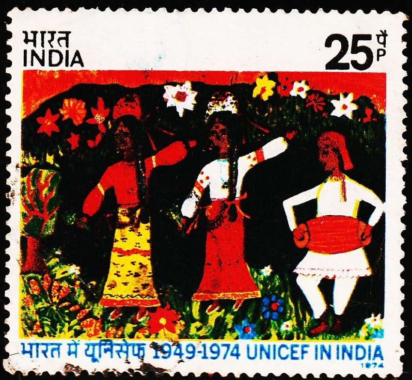 INDIA UNICEF IN INDIA USED STAMPS