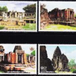 THAILAND 1995 BUDDHIST/HINDU SITES 4V SET MINT NH STAMPS #D36