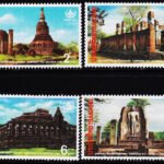 THAILAND 1996 BUDDHIST SITES 4V SET MINT NH STAMPS #D36