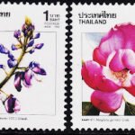 THAILAND 1989 FLOWERS 4V SET MINT NH STAMPS #D38