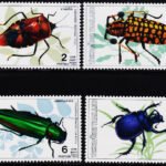 THAILAND 1989 BEETLES 4V SET MINT NH STAMPS #D38