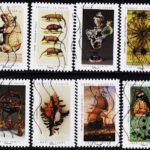 FRANCE 2020 CURIOSITIES 8 DIFFERENT USED STAMPS #K13