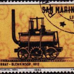 SAN MARINO TRAIN LOCOMOTIVE USED STAMPS CTO #A102