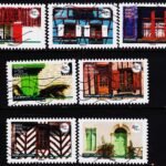 FRANCE 2022 LAND OF TOURISM TYPICAL HABITATS 7 DIFFERENT USED STAMPS #K21