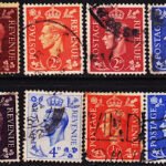 GREAT BRITAIN - KGVI 15 DIFFERENT OLD USED STAMPS #3001