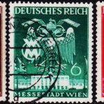 GERMANY DUTCH REICH 1941 SPRING FAIR IN VIENNA 3 DIFFERENT OLD STAMPS #3014