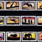 FRANCE 2022 ANIMALS OF DUSK 12V COMPELET SET USED STAMPS #K5