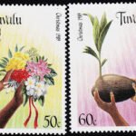 TUVALU 1989 CHRISTMAS MINT NH STAMPS SET OF 4V #D35