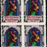 INDIA RARE EARLY T.B. SEAL 1952-53 UNUSED BLOCK OF 4 #1033