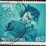 INDIA 1957 CHILDREN'S DAY USED STAMPS