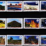 FRANCE 2021 LAND OF TOURISM 12V COMPELET SET USED STAMPS #K17