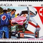 NICARAGUA 1983 RED CROSS CANCELLED STAMPS #3024