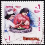 NEPAL POLIO CAMPAIGN HEALTH TOPIC USED STAMPS