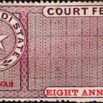 INDIAN STATE SAVANTVADI 8AN C/F REVENUE RARE OLD FISCAL MINT LH STAMPS #3031
