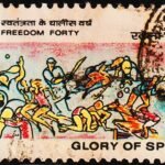 INDIA GLORY OF SPORT USED STAMPS