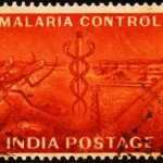 INDIA MALARIA CONTROL USED STAMPS