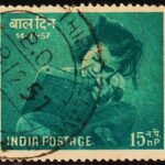 INDIA 1957 CHILDREN'S DAY USED STAMPS