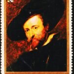 INDIA RUBENS PAINTING USED STAMPS