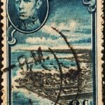 CEYLON 1938 KGVI COLOMBO HARBOUR USED STAMPS