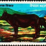 NEPAL COW HINDU MYTHOLOGY MINT NH STAMPS