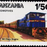 TANZANIA 1985 LOCOMOTIVE MINT NH STAMPS #2010