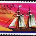ST. LUCIA 1976 BI-CENTENARY OF AMERICAN REVOLUTION MINT NH STAMPS #2010