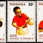 RWANDA SOS Children's Village 3 DIFFERENT MINT NH STAMPS #2011
