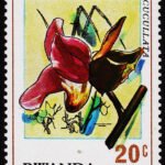 RWANDA 1976 Orchids MINT NH STAMPS #2011