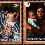 RWANDA 1975 International Women's Year 2 DIFFERENT MINT NH STAMPS #2011