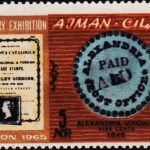 AJMAN 1965 STAMPS ON STAMPS MINT STAMPS NO GUM #2012