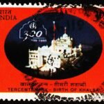 INDIA TERCENTENART BIRTH OF KHALSA USED STAMPS
