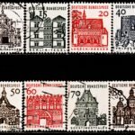 GERMANY 1964 Building Structures of the 12th Century 8V SET USED STAMPS#3022