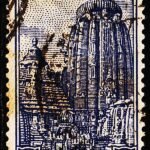 INDIA 1950 LINGARAJ TEMPLE, BHUVNESVARA USED STAMPS
