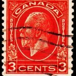 CANADA KGV OLD 3C USED STAMPS #P29