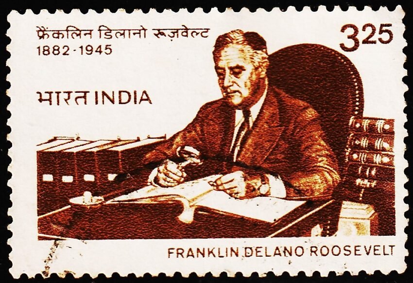 INDIA PRESIDENT ROOSEVELT AND STAMPS COLLECTION USED STAMPS