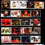 GREAT BRITAIN CHRISTMAS STAMPS 30 DIFFERENT USED STAMPS #3001