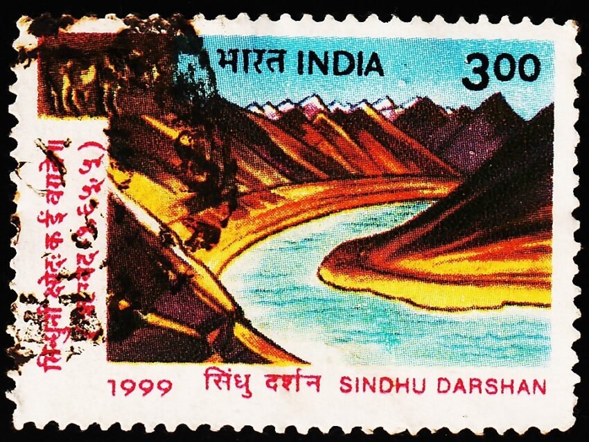 INDIA SINDHU DARSHAN USED STAMPS