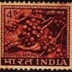 INDIA COFFEE MINT NH STAMPS MINOR STAIN#2020