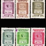 BANGLADESH IMPORT DUTY 6 DIFFERENT REVENUE FISCAL USED STAMPS #3015