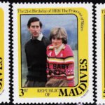 MALDIVES 1982 - 21st Birth Anniversary of Diana, Princes of Wales Stamps Overprinted "ROYAL BABY 21.6.82" SET OF 3V MNH STAMPS #3026
