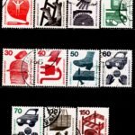 GERMANY INFORMATION ABOUT ACCIDENTS 11V SET USED STAMPS #3022
