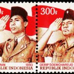 INDONESIA 1993 FLAG ARMED FORCE 2V SET MINT NH STAMPS #2014