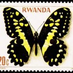 RWANDA 1979 BUTTERFLY MINT NH STAMPS #2011