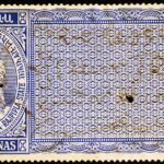INDIAN PRINCELY STATE RAJPIPLA 2AN COURT FEE USED STAMPS #3040