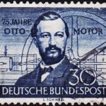 GERMANY 1952 OTTO MOTOR USED STAMPS #P6