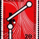 GERMANY 1955 The European Timetable Conference USED STAMPS #P6